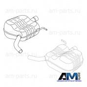 Задняя часть глушителя (R) Фольксваген Пассат Б8 2.0TFSI (220 л.с.) CXDA 3G0253609AF
