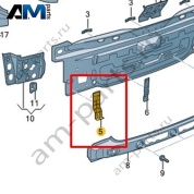Кронштейн бампера Volkswagen T-Roc 2018-2024 2GA807125