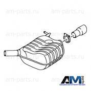 Задняя часть глушителя (L) Audi A4 (B7) 3.2 (256 л.с.) 8K0253609BM