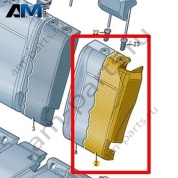 Наполнитель спинки Volkswagen T-Roc Cross 2019-2024 2GM885775