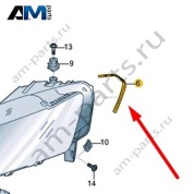 Уплотнитель фары справа 55G941120B на Фольксваген Талагон 2021-2025