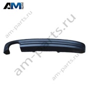 Спойлер заднего бампера темный хром (две трубы слева) Ауди А4 В9 (рестайлинг) 8W0807521BRU6