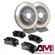 Задние диски и колодки Ауди Q7 (2015-2019) 3.0TFSI/TDI