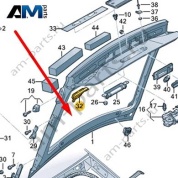 Вспененный наполнитель Audi A7 (4K) 2019-2024 4K8827254