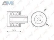 Ролик направляющий ГРМ LYNX для Tiguan (2012-2016) 2.0 TDI (110/140/170 л.с.) CFFD, CLJA, CBAB, CFFB, CBBB, CFGB, PB-3001
