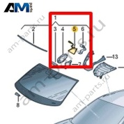 Накладка Volkswagen T-Roc Cross 2019-2024 2GM862505