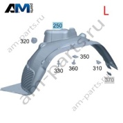 Передний левый подкрылок Mercedes G-class W465 A4658808902