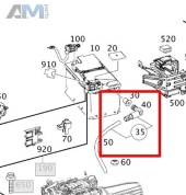 Датчик АКБ минусовой A0009052702 Mercedes GLK X204