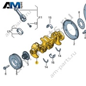 Коленчатый вал VAG 06K105101L