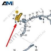 Кронштейн дополнительного насоса ОЖ Audi A8 (D5) 2018-2024 4N0121313A