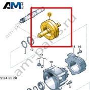 Вал с инерционным демпфером VAG 0BK409345D
