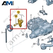 Натяжитель цепи VAG 06K109507R