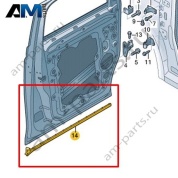 Уплотнитель передней двери наружный справа Volkswagen id-Buzz 2023-2024 1T3837652