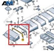 Накладка перегородки Volkswagen Crafter 2012-2016 2E1867071C