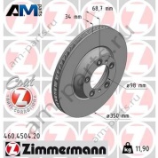 Передний левый тормозной диск ZIMMERMANN 460.4504.20 для Porsche Panamera II