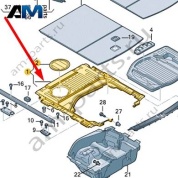 Поддон для багажного отсека Audi A6 (C7) Avant/Allroad 2015-2018 4G9864105B