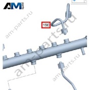 Топливопровод от рампы к форсунке 4-6 для Mercedes W222 S400d (OM656) A6560708500