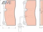 Задние тормозные колодки TRW GDB1731 Audi Q7 (4L) 2007-2015