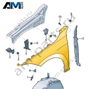 Переднее правое крыло Volkswagen Jetta VII 2020-2024 17A821106A
