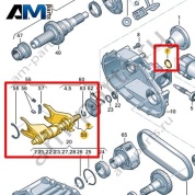 Ремкомплект для штока с вилками переключения передач VAG 0C7398203
