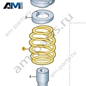 Передние пружины 4P0411105AE на Ауди А6 С9 2025-2026