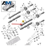 Выпускной распредвал 4-6 цилиндр Porsche Cayenne (2017-2024) PAB109102J