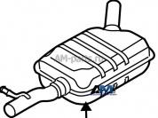 Резонатор Тигуан (2007-2011) 2.0 TSI 5N0253409K