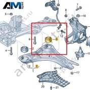 Сайлентблок Volkswagen id-Buzz 2023-2024 1N3407183