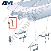 Часть стойки А Volkswagen id4/id5 2021-2024 11A864003