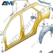 Боковина Volkswagen T-Roc 2018-2024 2GA809051A