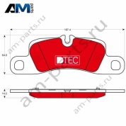 Керамические задние тормозные колодки ATE GDB1839DTE для Porsche Panamera II