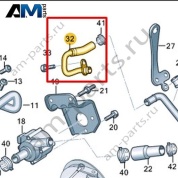 Шланг системы охлаждения VAG 06M145920D