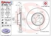 Передние тормозные диски (09.D528.13) BREMBO на Mercedes E-Class W213 E250