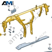 Поперечина передней панели Volkswagen T-Roc 2018-2024 2GA857017