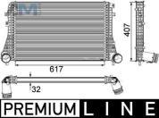 Интеркулер MAHLE/KNECHT (CI208000P) на Volkswagen CC (2008-2018) 2.0TSI