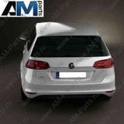 Бампер задний с парктрониками и автопилотом Golf 7 (черный) 5G9807568L9B9