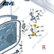 Петля двери справа нижняя 8V5833404C для Ауди Q6 2022-2026