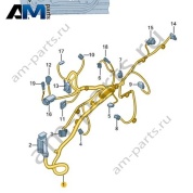 Жгут проводов двери VAG 17B971161JF