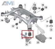 Гидроопора подрамника передняя 33306868508 на BMW X3 (G01) 2017-2024