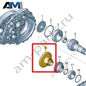 Свободно вращающаяся шестерня VAG 0A5311215C