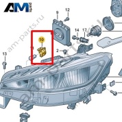 Гнездо для патрона лампы Volkswagen id4/id5 2021-2024 11A953123