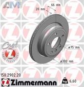 Задние тормозные диски 320X20 (150.2902.20) ZIMMERMANN для BMW 3 Серии F30 рестайлинг 325-330