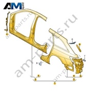 Рама боковины Audi A6 (C8) Avant/Allroad 2019-2024 4K9810075