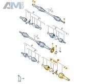 Внутренний ШРУС правый 6-МКП 7LA498104F  Volkswagen Multivan T6 (2019-2023)