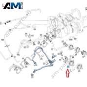 Трубопровод регенерации слева для Mercedes AMG S63 (M177) A1770103603