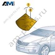 Стекло лобовое VAG 5ED845011DNVB на Skoda 2019-2026