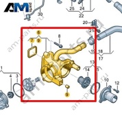 Насос системы охлаждения VAG 0XW121004