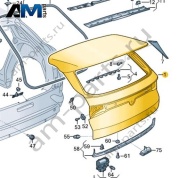 Крышка багажного отсека Volkswagen id4/id5 2021-2024 11A827025A