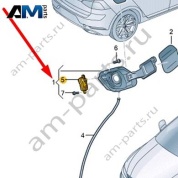 Привод крышки лючка бензобака 510810773B на Volkswagen Golf 8 2019-2026