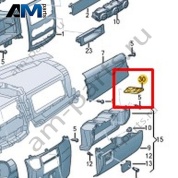 Кронштейн навигационного устройства Volkswagen Crafter 2012-2016 2E0857690